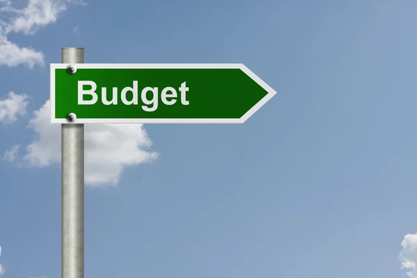 Road map to making your budget — Stock Photo, Image