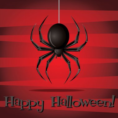 Halloween card in vector format. clipart