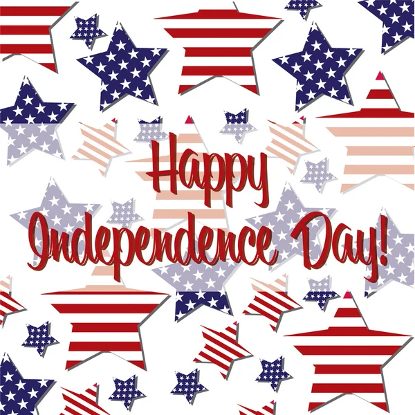 Χαρούμενη ημέρα ανεξαρτησίας! — Διανυσματικό Αρχείο