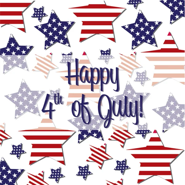 Happy 4th of July! — Stock Vector