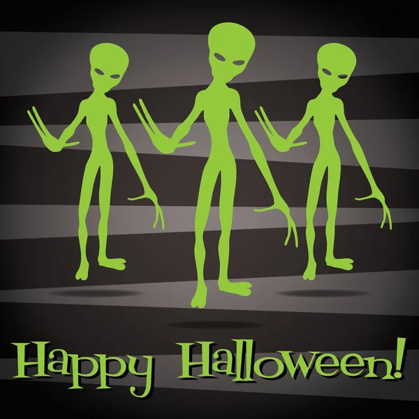 Carte autocollante "Joyeux Halloween" au format vectoriel . — Image vectorielle