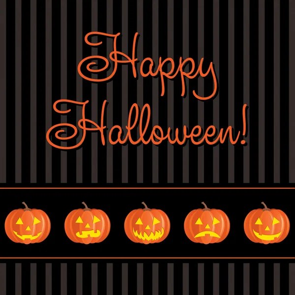 Tarjeta de Halloween feliz en formato vectorial . — Vector de stock