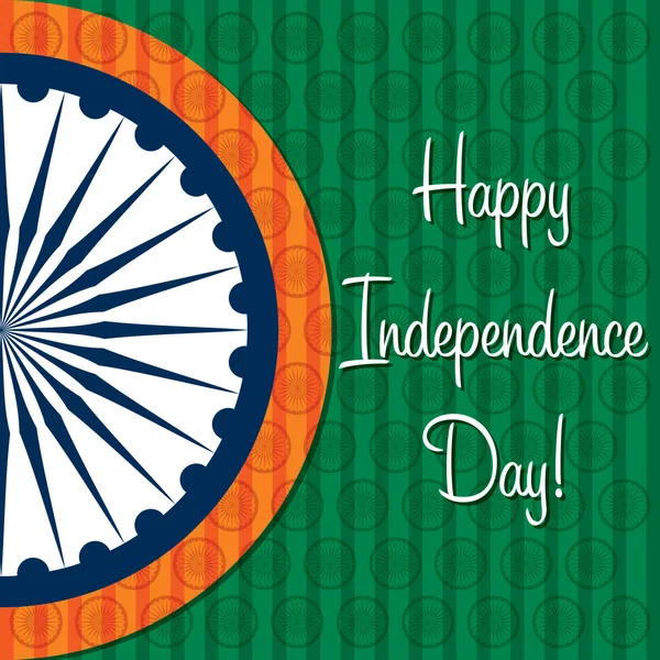 Carte Happy Independence Day India en format vectoriel . — Image vectorielle
