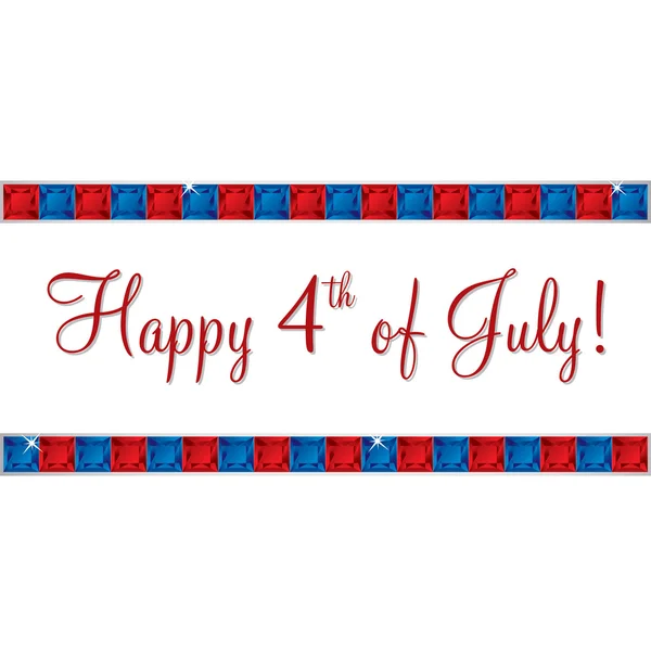 Χαρούμενη 4η Ιουλίου.! — Διανυσματικό Αρχείο