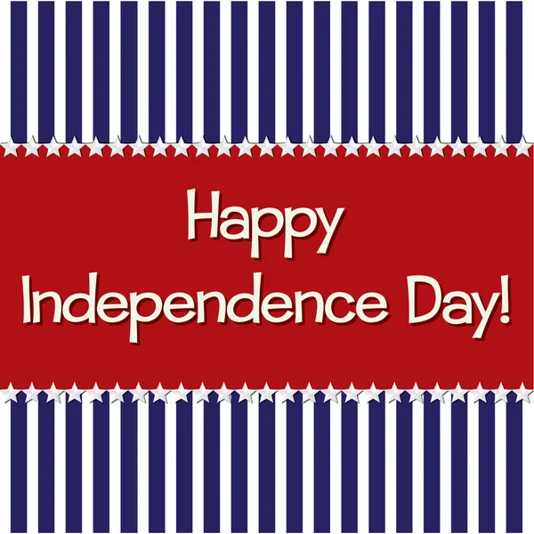 Carte Happy Independence Day au format vectoriel . — Image vectorielle