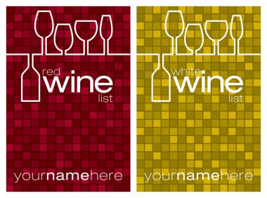 Wine menu in vector format. clipart