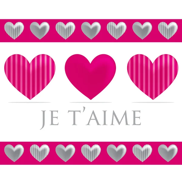 Love heart cartes de Saint-Valentin en format vectoriel — Image vectorielle