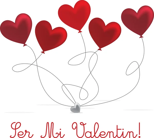Spanish Valentine's Day card design — Stock Vector