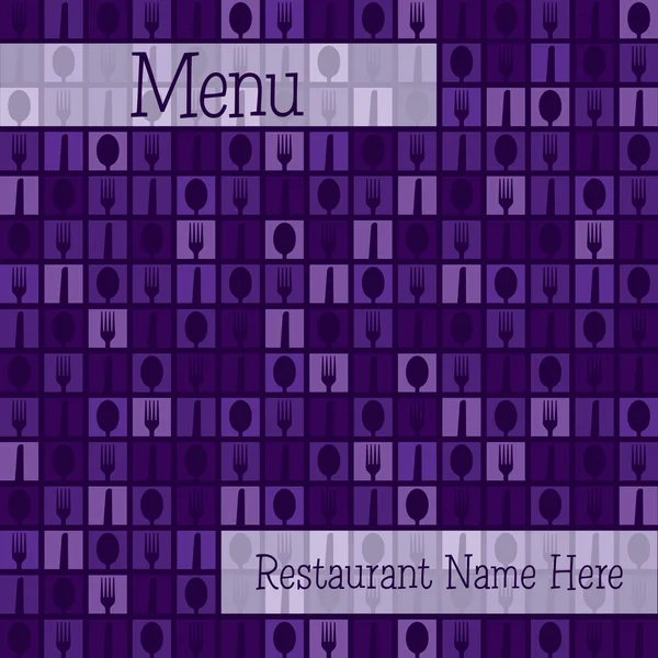 Cutlery theme bright menu in vector format. — Stock Vector