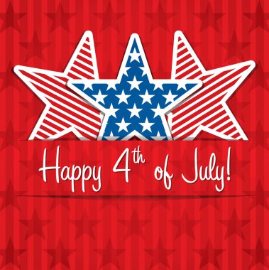 Happy 4th of July! clipart