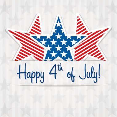 Happy 4th of July! clipart