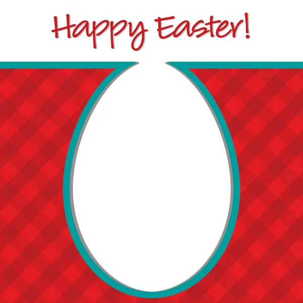 "Happy Easter" bright egg card in vector format. — Stock Vector