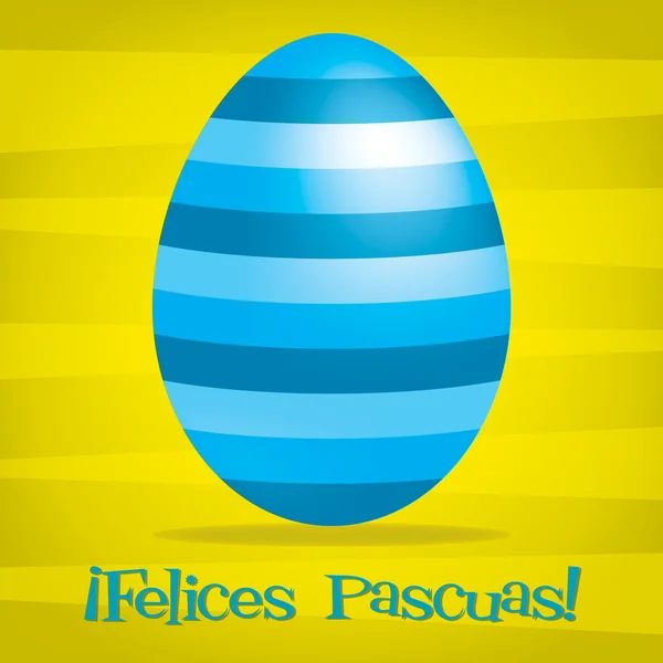Fényes spanyol boldog Húsvéti üdvözlőlap vektoros formátumban. — Stock Vector