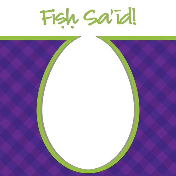 "Glad påsk "Bright Egg Card i vektorformat. — Stock vektor
