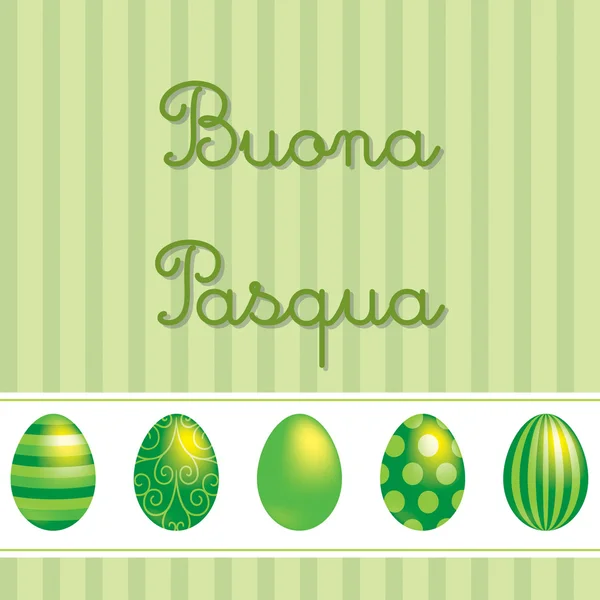 Vettore italiano Easter card design . — Vettoriale Stock