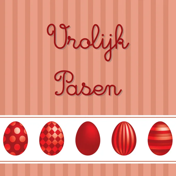 Vettoriale olandese Easter card design . — Vettoriale Stock