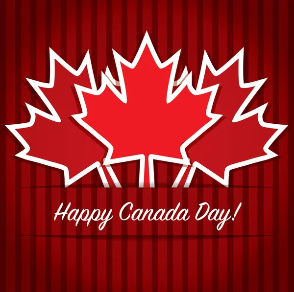 Kanada günün kutlu olsun.! — Stok Vektör