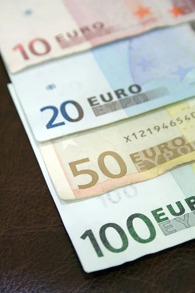 stock image Euro bills on calendar