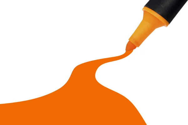 Orange markering — Stockfoto