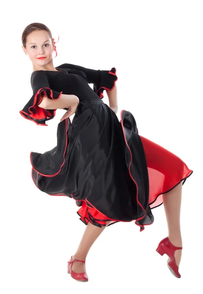 Giovane bella ballerina di flamenco Foto Stock