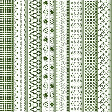 Motifs colored - patterns various clipart