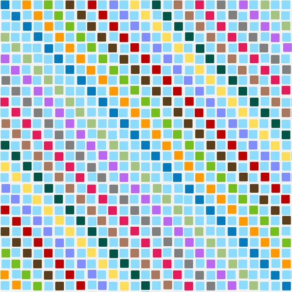 Patrón desordenado cuadrados multicolor — Vector de stock