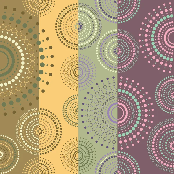 Fond coloré avec des cercles — Image vectorielle