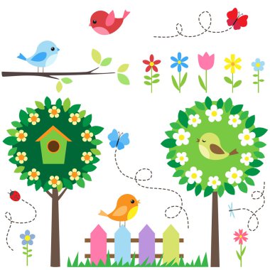 Garden set clipart