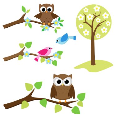 Set of nature elements clipart