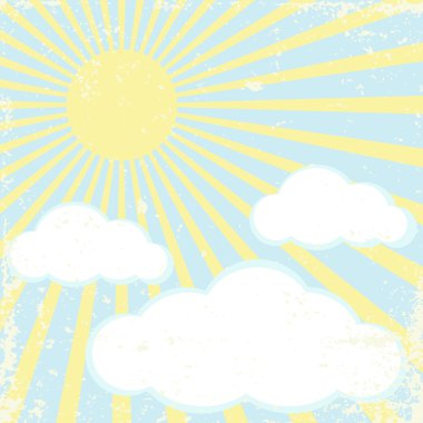 Sun background clipart