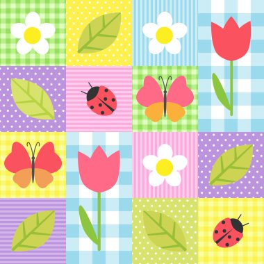 spring pattern clipart