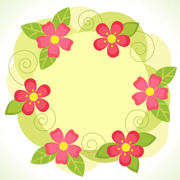 Marco floral — Archivo Imágenes Vectoriales