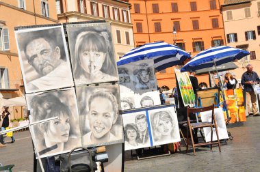 Piazza Navona, Rome clipart