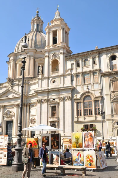 Piazza navona, rome (Italië) — Stockfoto