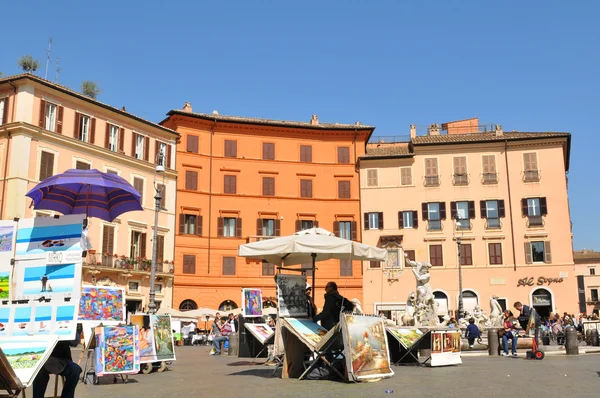 Piazza navona, Rzym — Zdjęcie stockowe