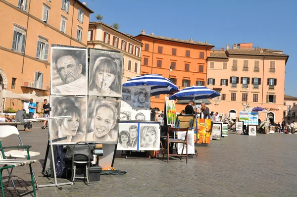 Piazza Navona, Rome — Stockfoto