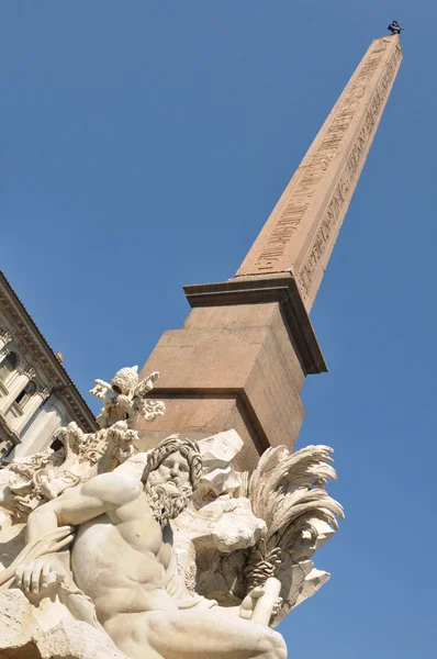 Obelisco a Roma, Italia — Foto Stock
