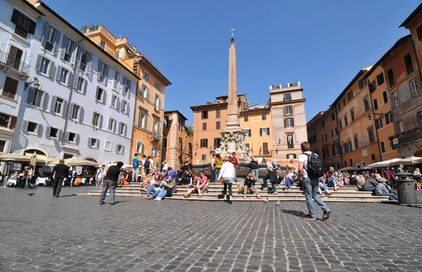 Piazza della rotonda, Rzym — Zdjęcie stockowe