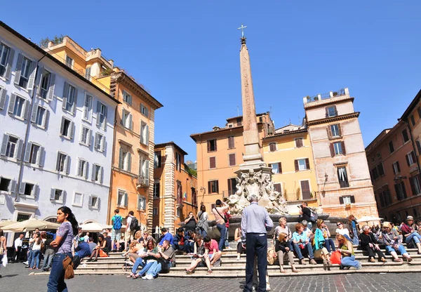 Piazza della Rotonda, โรม — ภาพถ่ายสต็อก