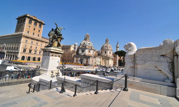 Piazza Venezia, Roma — Fotografia de Stock