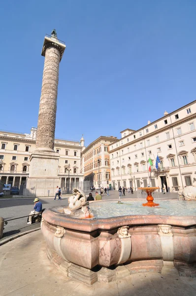 Piazza Colonna, Rome — Zdjęcie stockowe