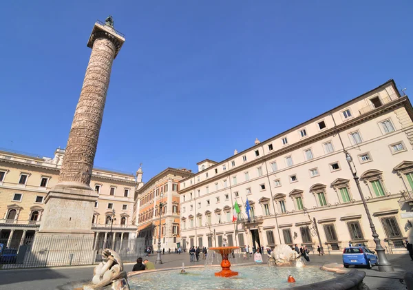 Piazza Colonna, Roma — Stok Foto