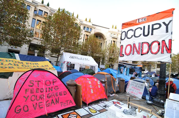 Protest camp — Stock Photo, Image