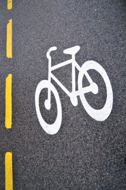 Bicycle road clipart