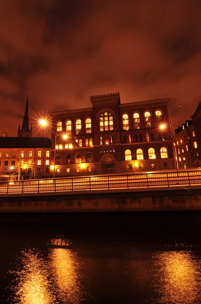 Stoccolma di notte — Foto Stock