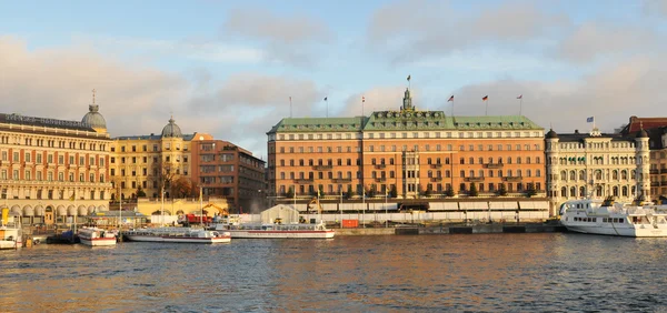 Estocolmo ao pôr do sol — Fotografia de Stock