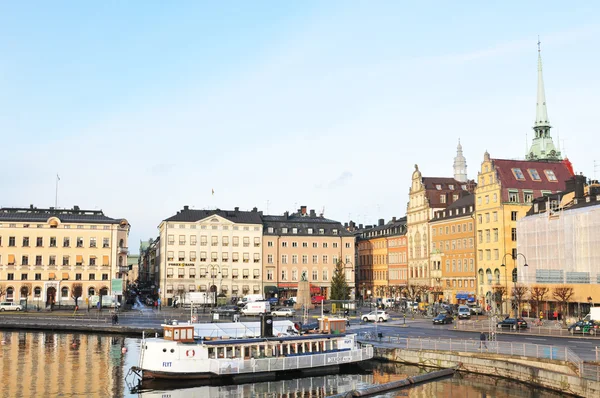 Стокгольмские набережные — стоковое фото