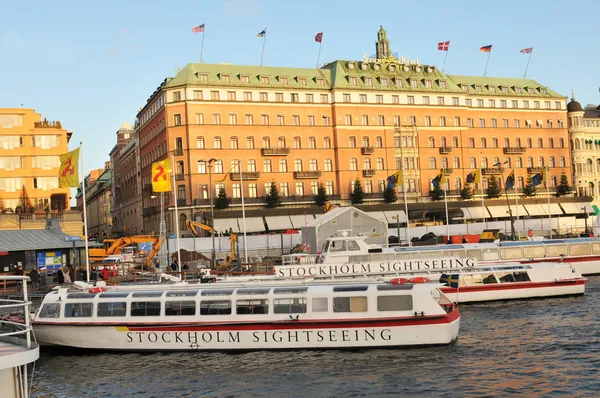 Достопримечательности Стокгольма — стоковое фото