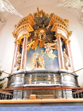 Altar in church clipart
