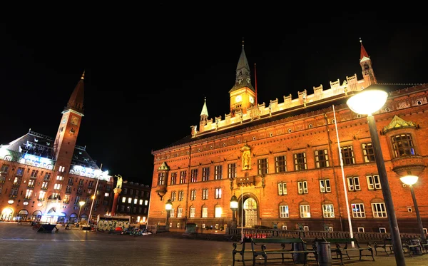 Copenhagen by night — Stock Photo, Image